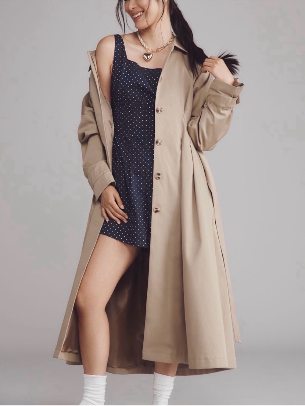 Anthropologie Trench Coat -The Tobie by Exquisite
